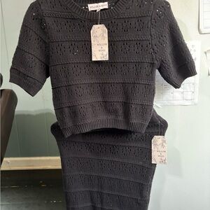 Willow & Wind Black Knit Dress